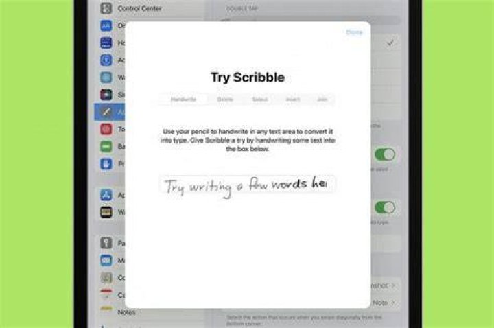 Can you use scribble on iPad without Apple Pencil?
