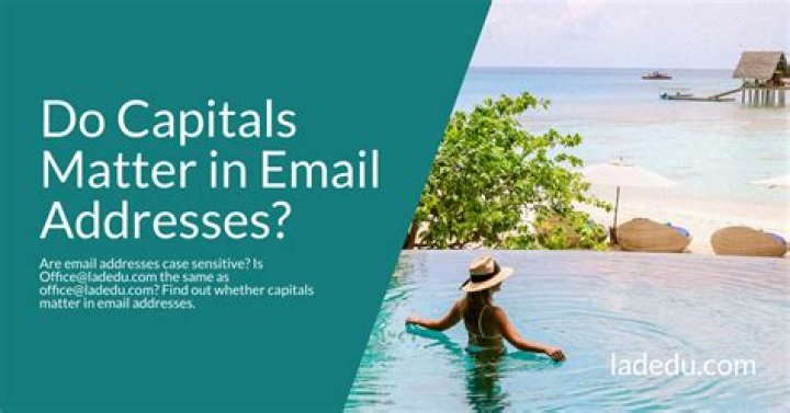 Do capitals matter in email addresses Gmail?