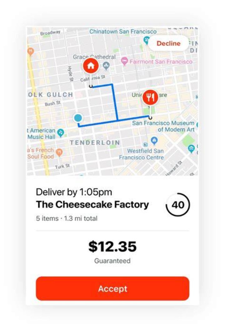 Does DoorDash track your miles?