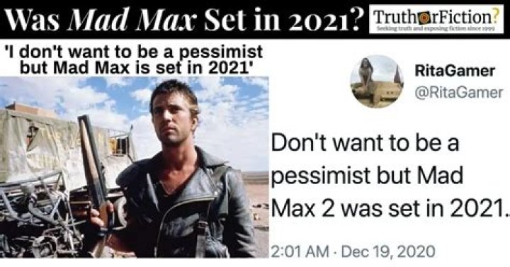 Is Mad Max set in 2021?