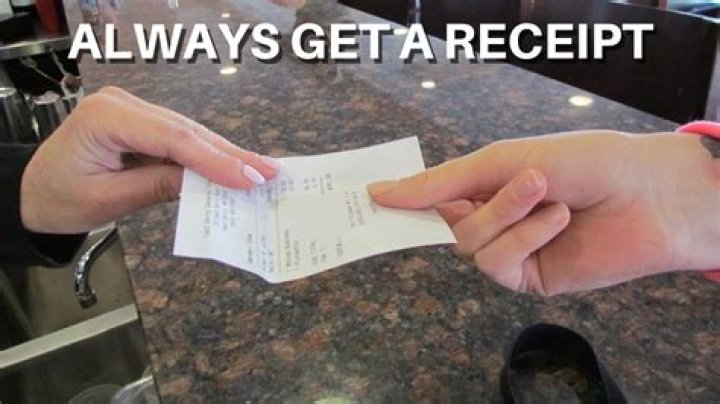 Should you always get a receipt?