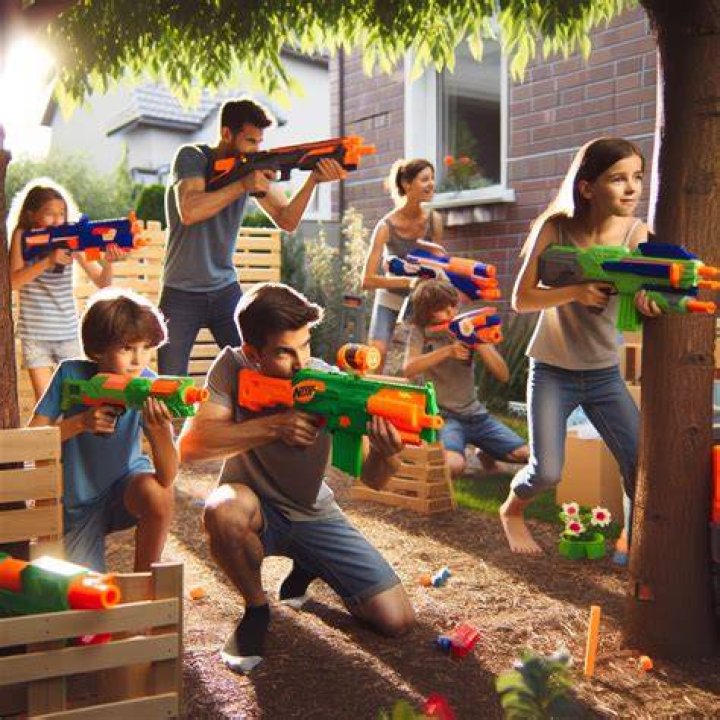 What age can kids play with Nerf guns?