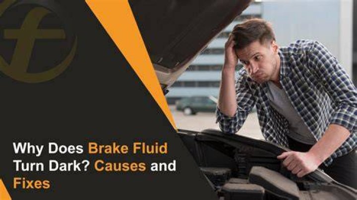 What does dark brake fluid mean?