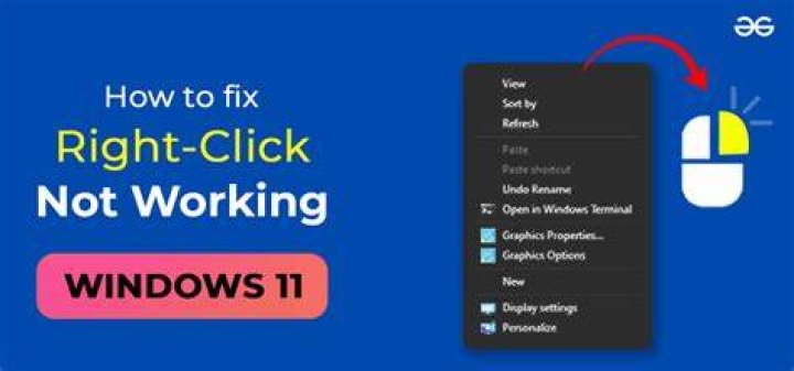 What does right click Disabled mean?