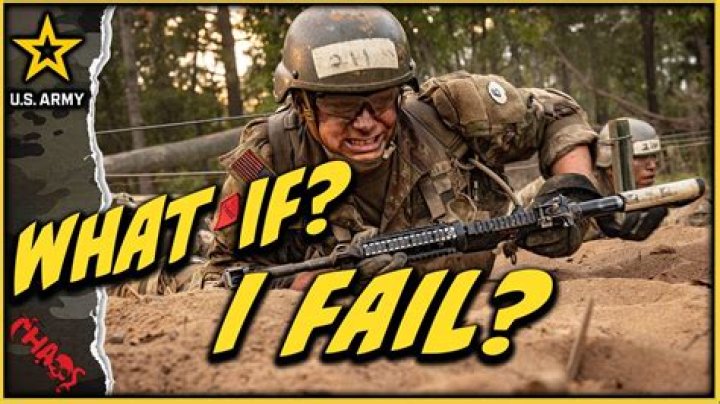 What happens if you fail Army basic training?