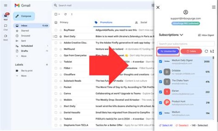 What is bounce in Gmail?