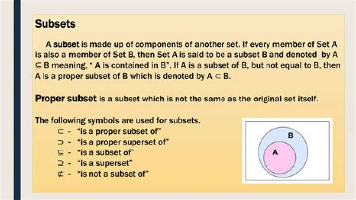 What is subset and cardinality?