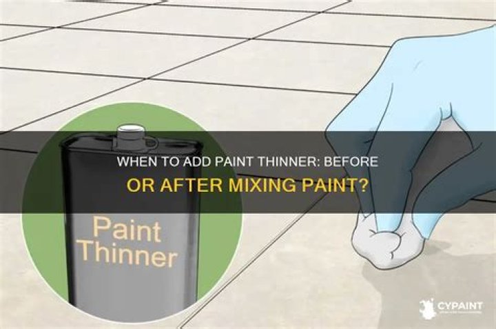 What to add to paint to make it thinner?