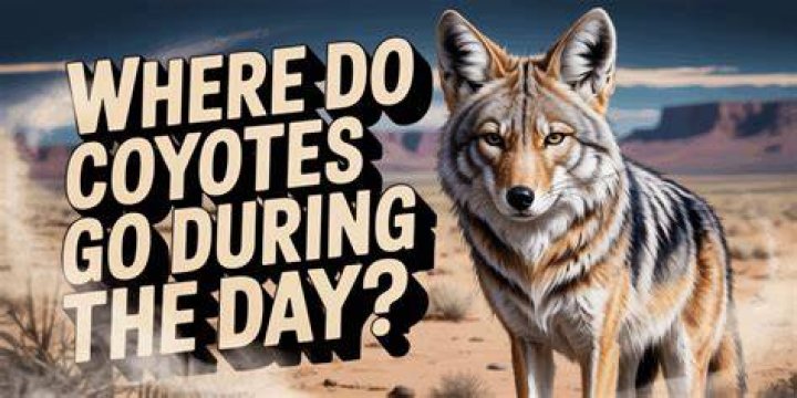 Where do coyotes go during the day?