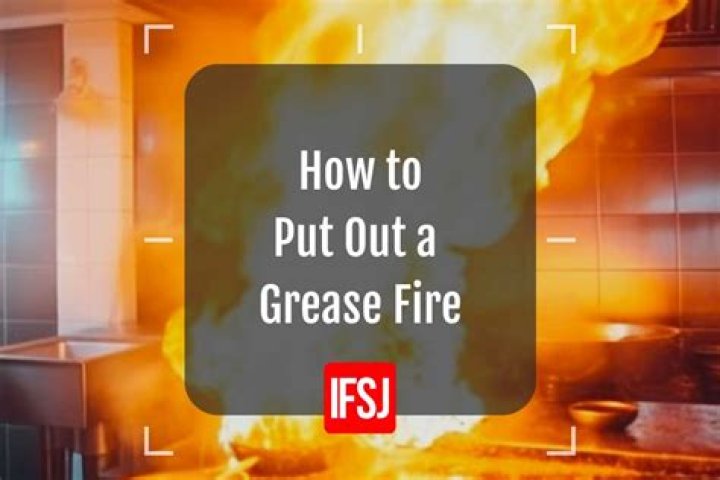 Why does water not put out a grease fire?
