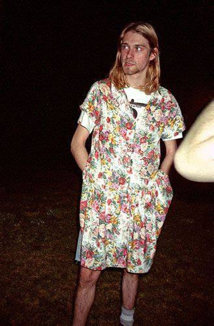 Why was Kurt Cobain wearing a dress?